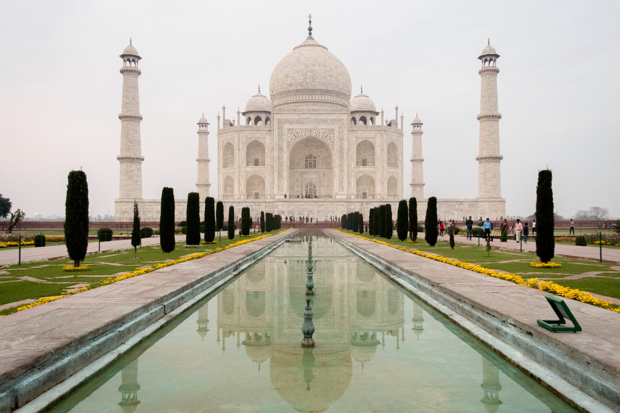 The sole upside of getting E. Coli in Agra, india: a really pretty view of the Taj Mahal from the hospital window.