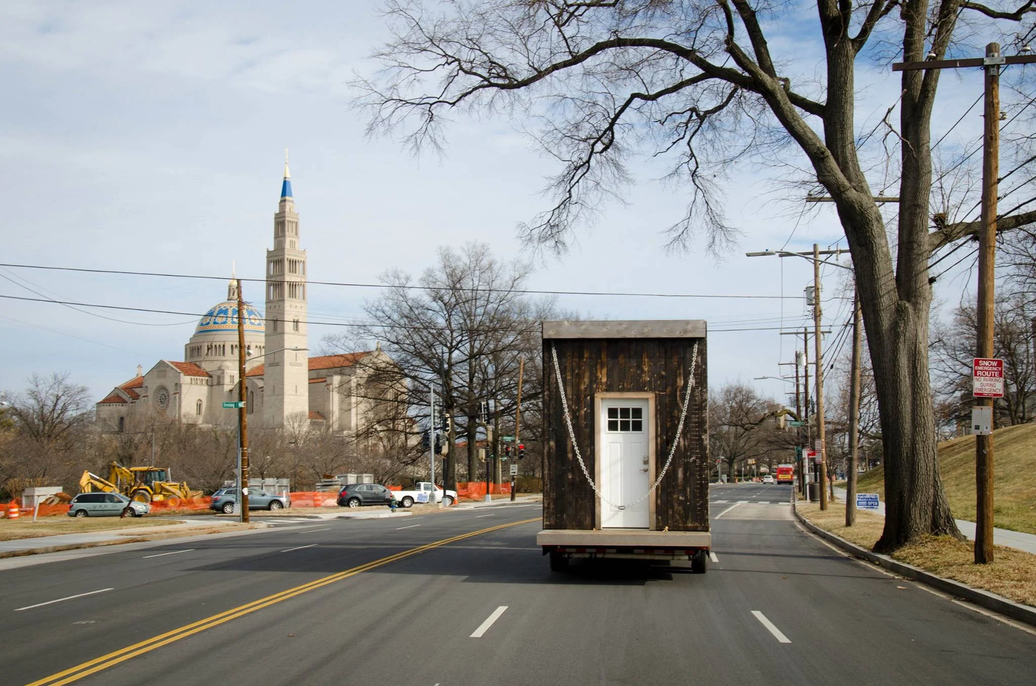 The little house during a move a few years ago.
