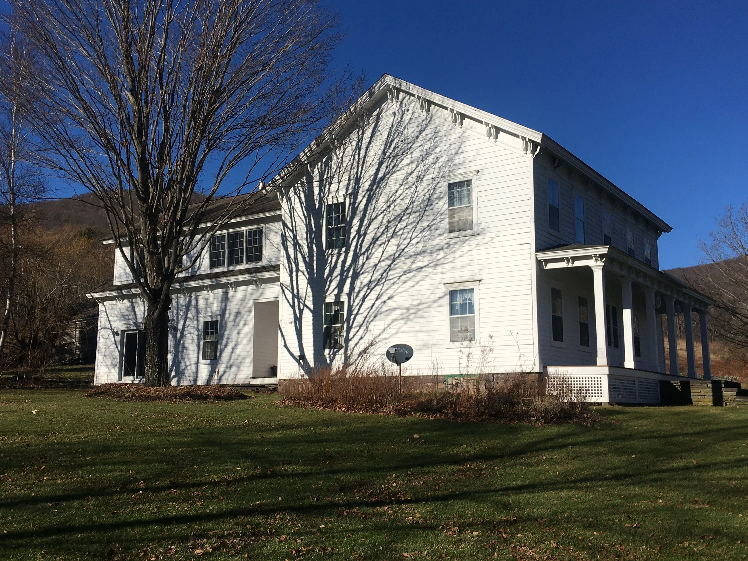 Our historic 1860’s farmhouse will be getting a fresh coat of paint this year. As the 3rd owners of this blessed place it amazes us how well it has aged. Years ago lumber was milled from trees grown “naturally” in the forest, not trees