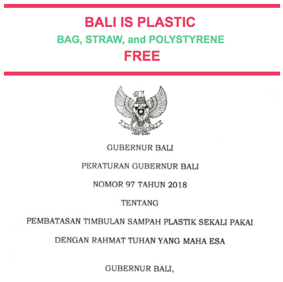 Our partners Bye Bye Plastic Bags celebrate the ban on plastic bags, straws and polystyrene as Bali Government becomes the first Indonesian province to do so. (Source Instagram @byebyeplasticbags)
