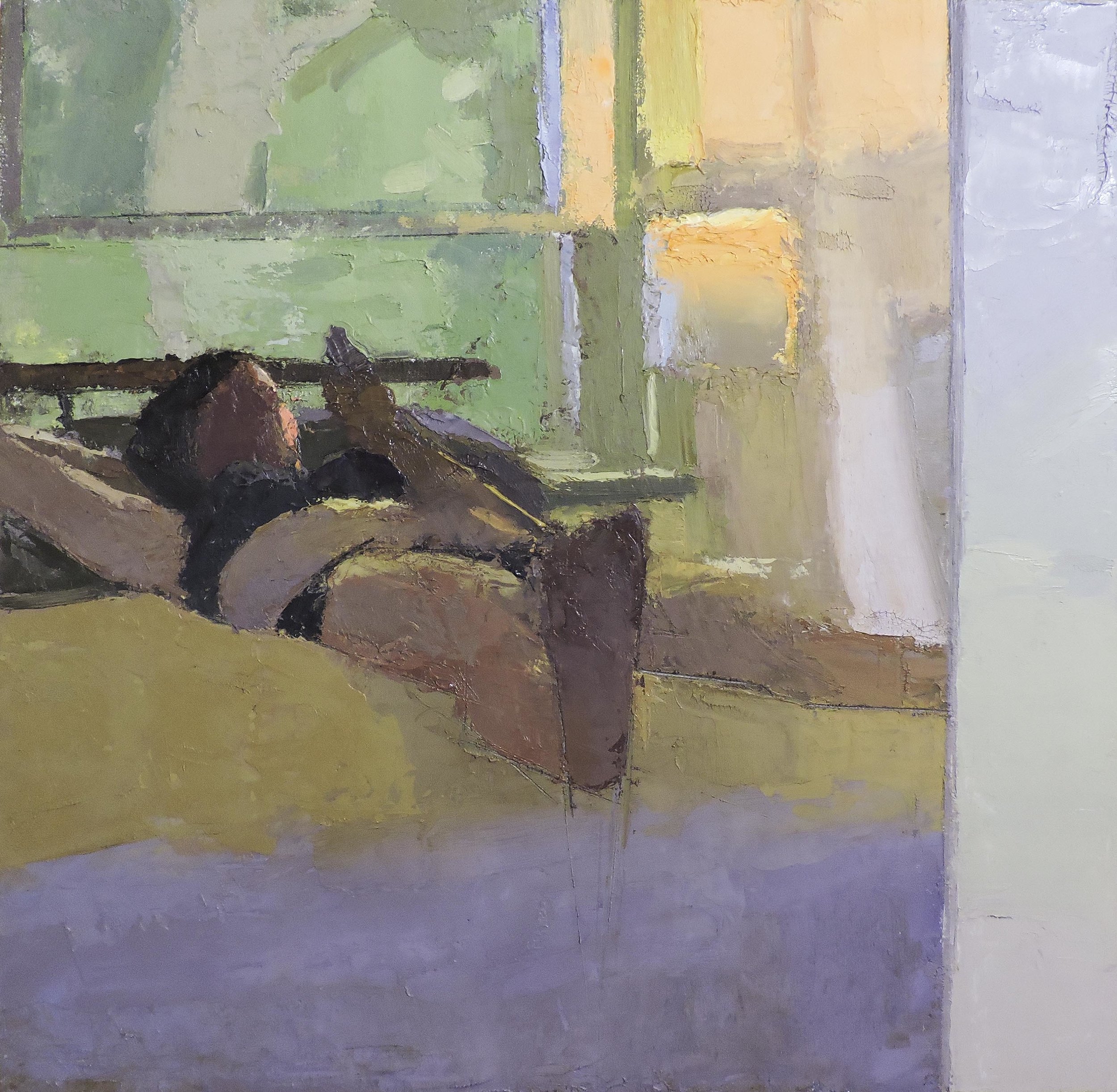 CC Studying a Bird   12x12"   2016