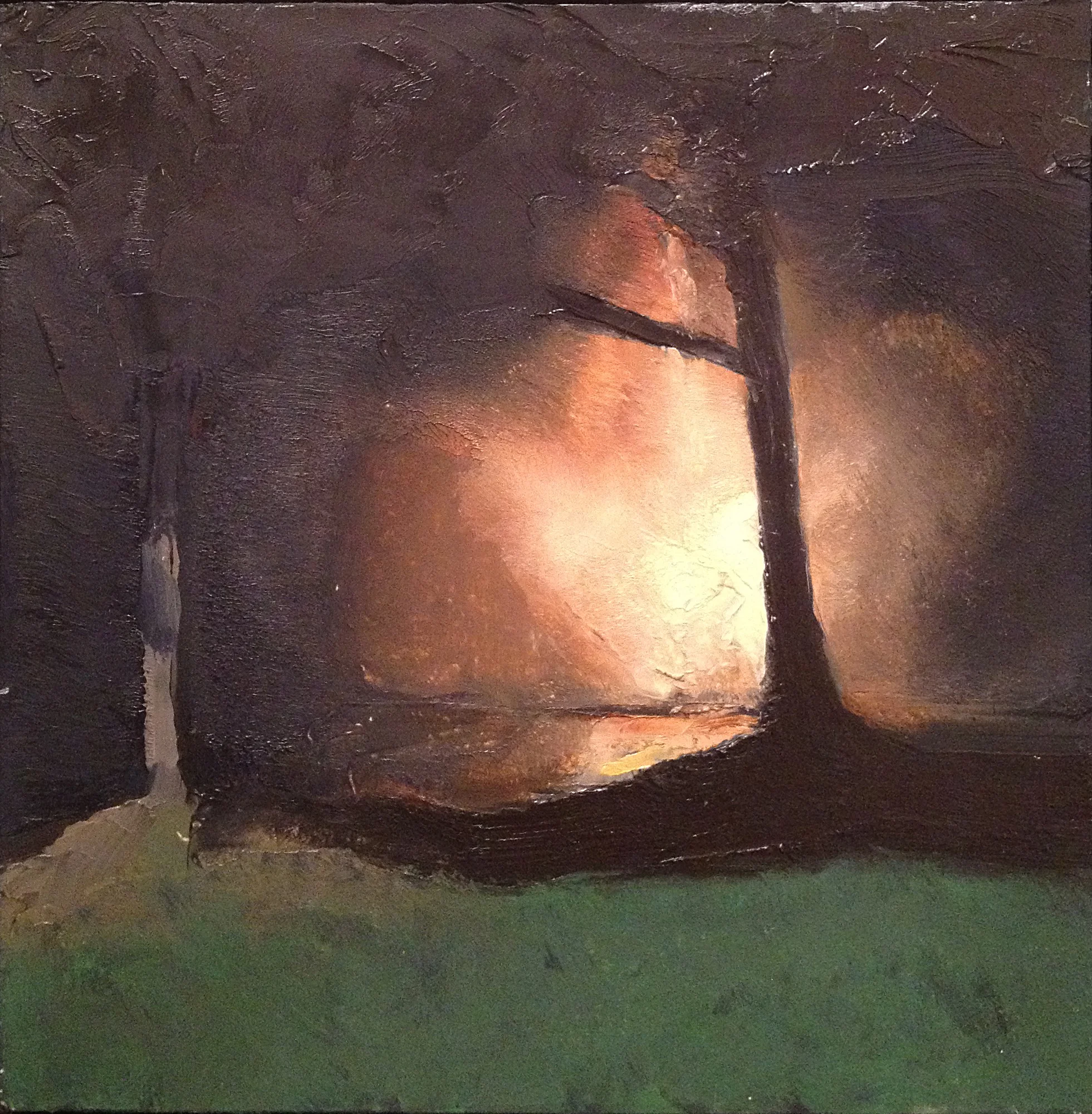 Attack on Lake Mattawamba 10x10" 2008