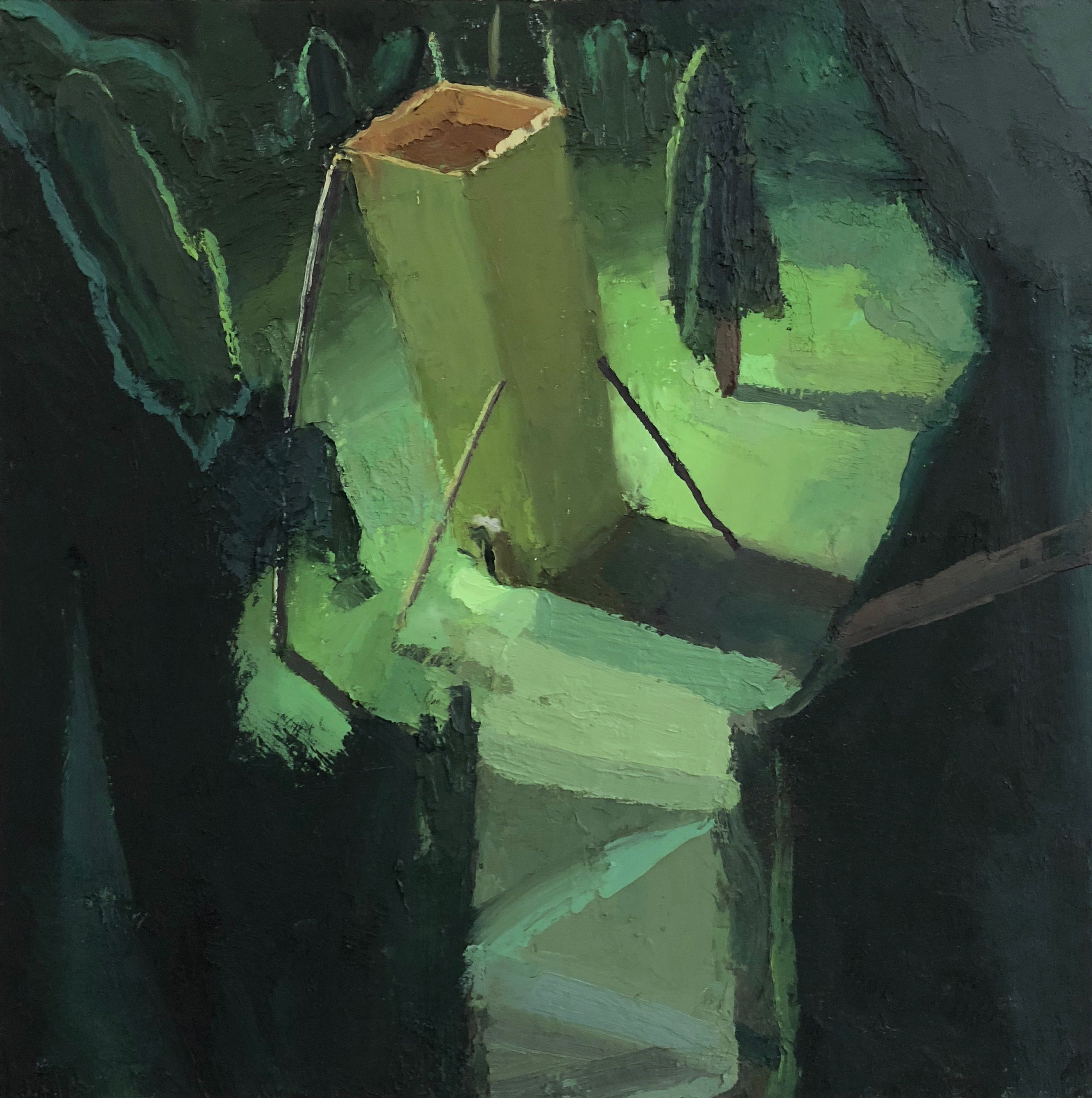 Tower of Babel, 12x12", 2018