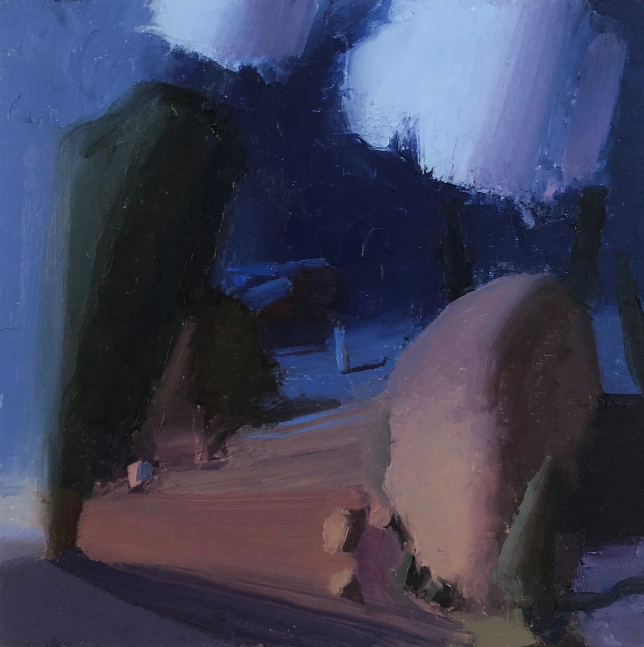 Christ in the Garden of Gethsemane, 12x12", 2018