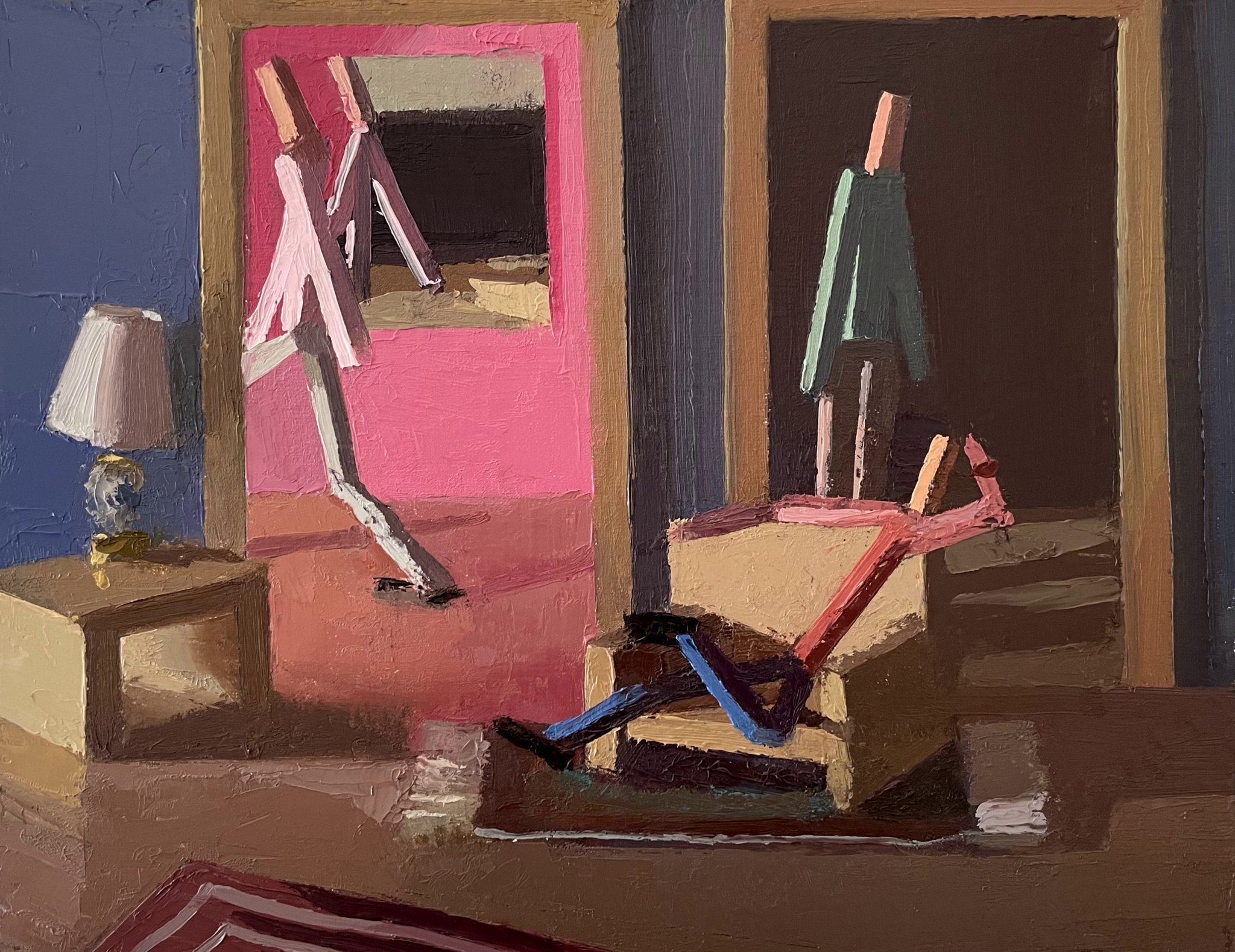 Pretending To Watch T.V.  14x11"  2021