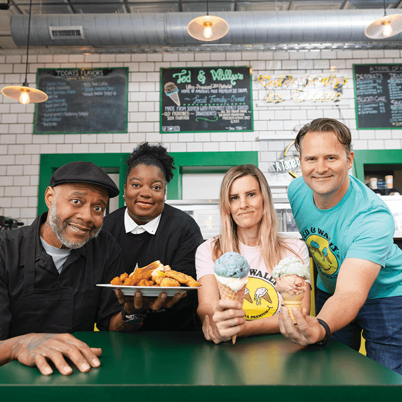 Owners of Ted and Wally's in Benson