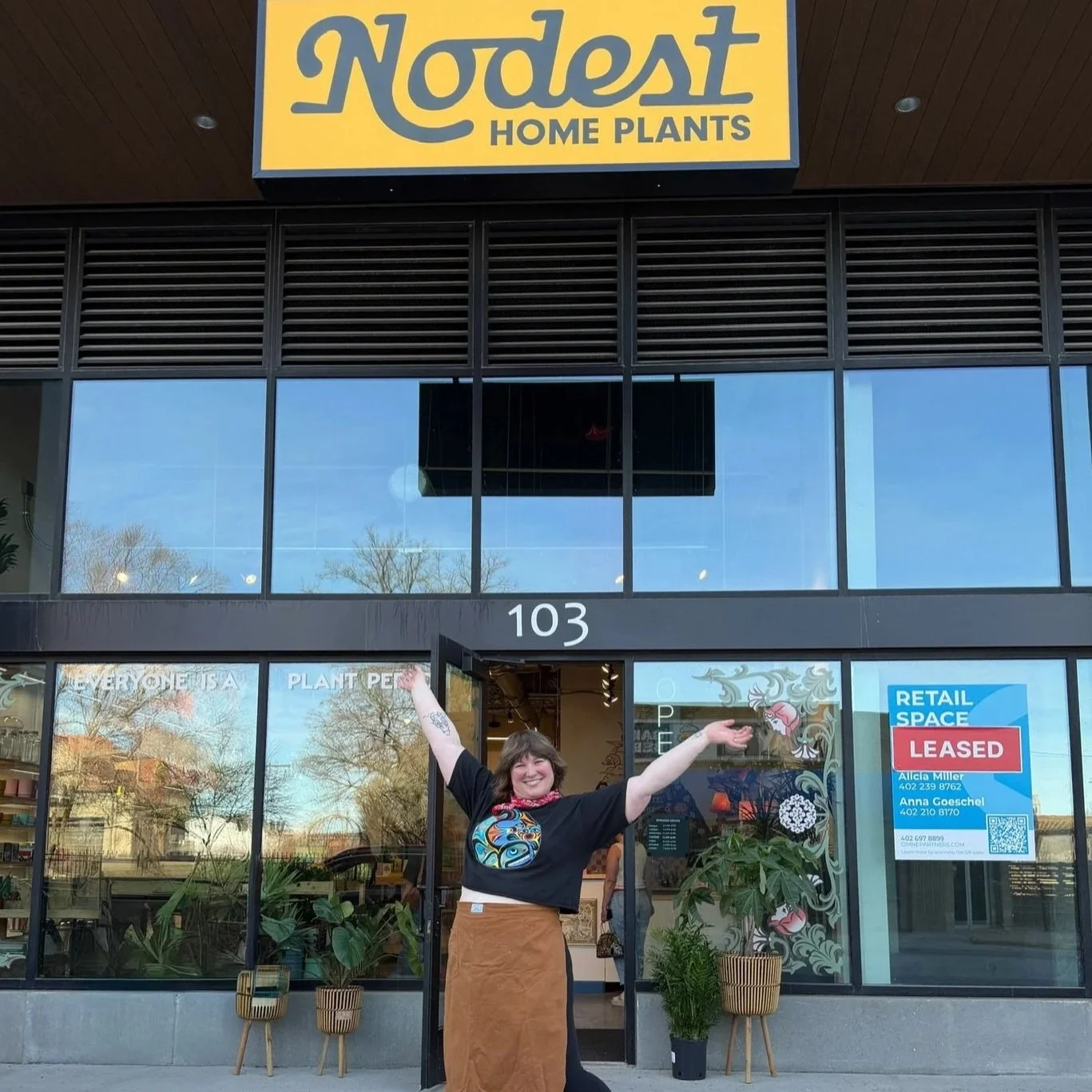 Custom soil bar at Nodest Home Plants in Omaha's Blackstone District