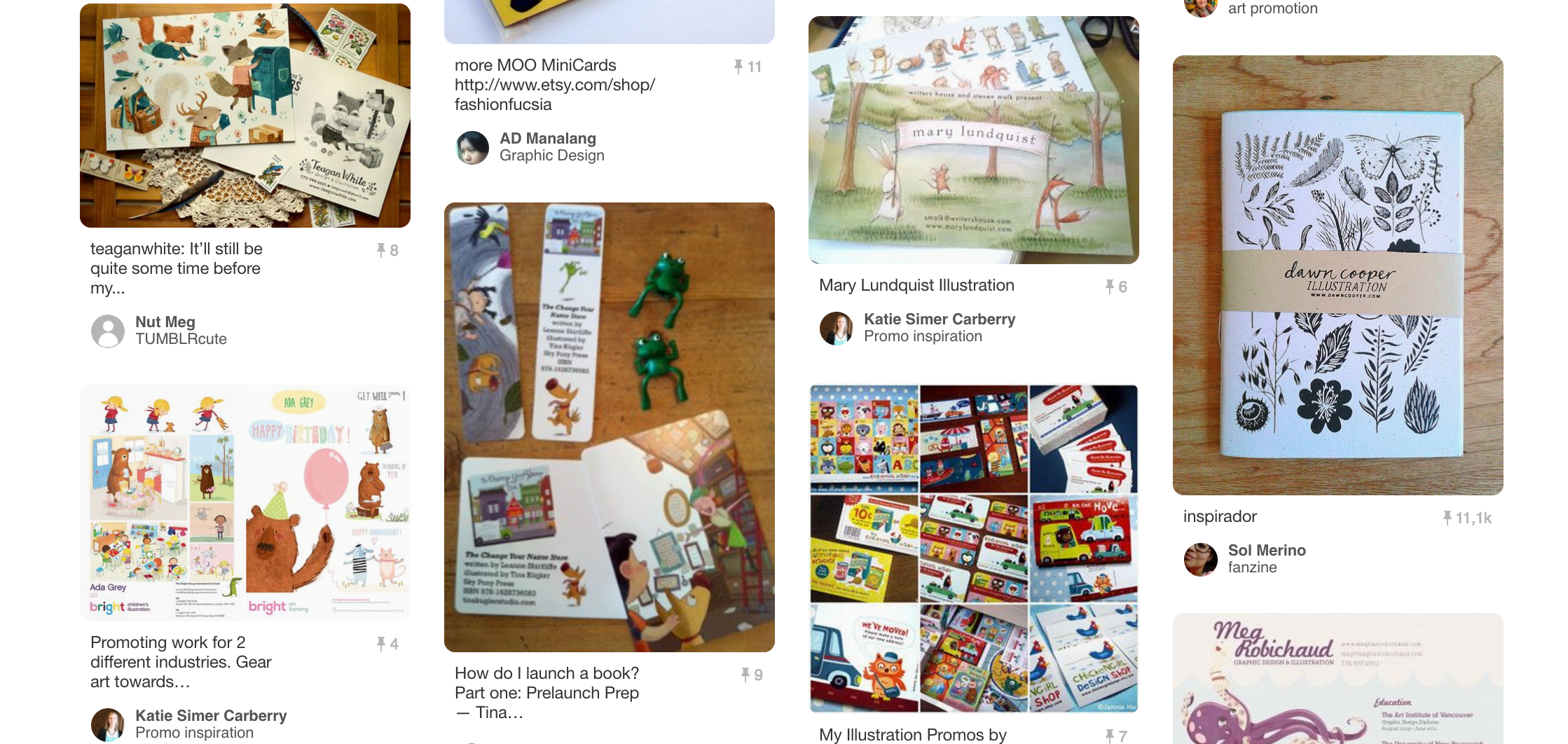 Some of the examples I found on Pinterest.