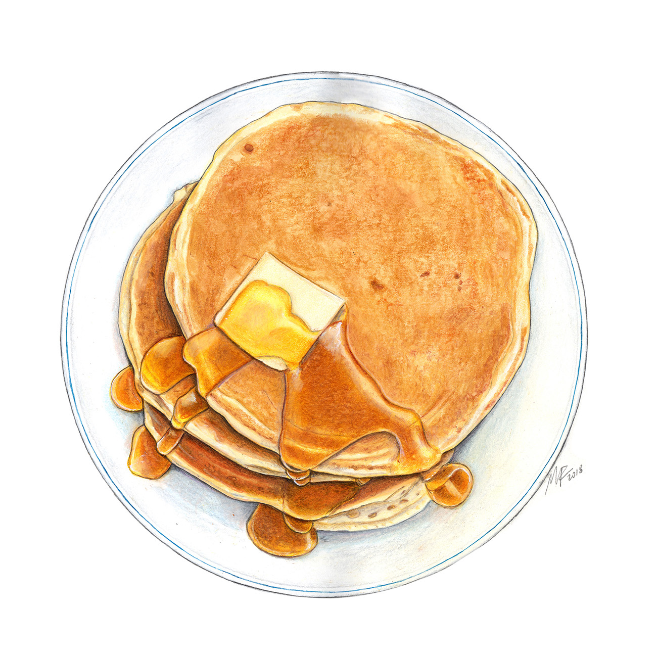 Pancakes Illustration