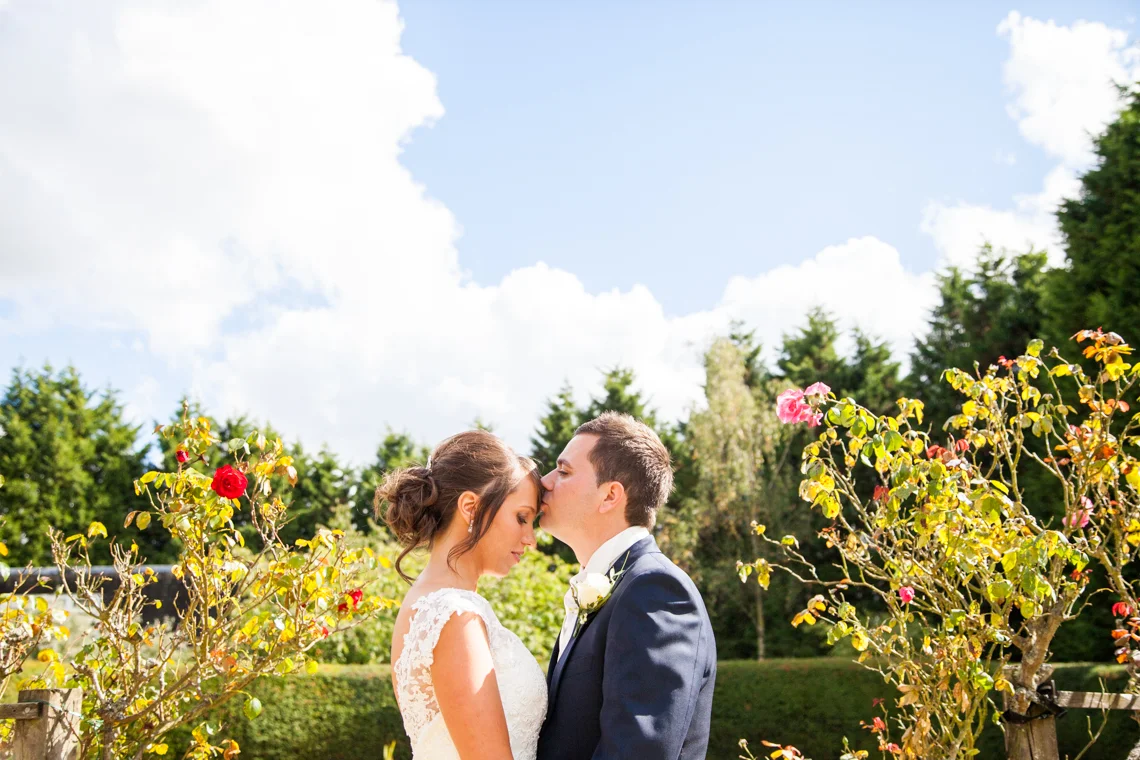 Hartsfield Manor Wedding Photography, bride and groom portrait, sussex wedding photographer
