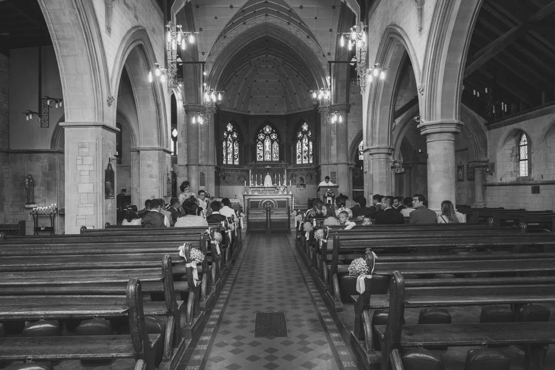 sacred heart catholic church, caterham, wedding photographer