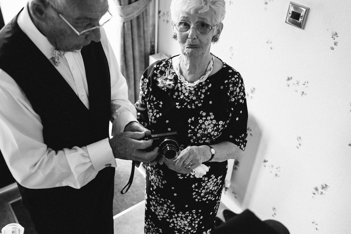 black and white documentary wedding photographer sussex