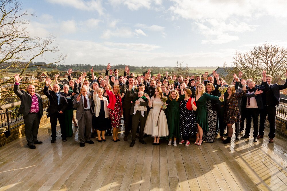 Group shot arundel town hall terrace