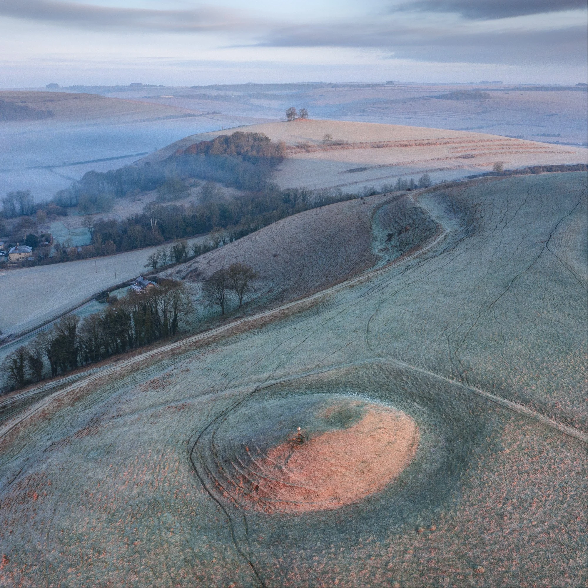 Scratchbury ('Moon') Barrow, Wylye Valley
