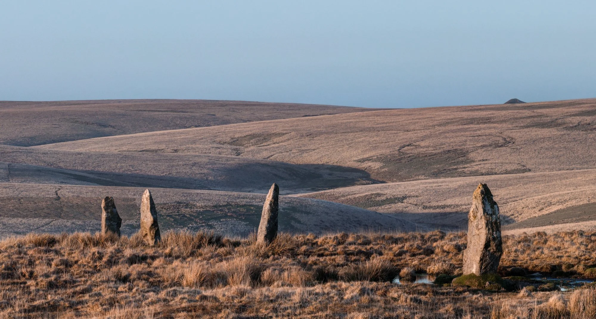 Stalldown Stone Row, South Dartmoor