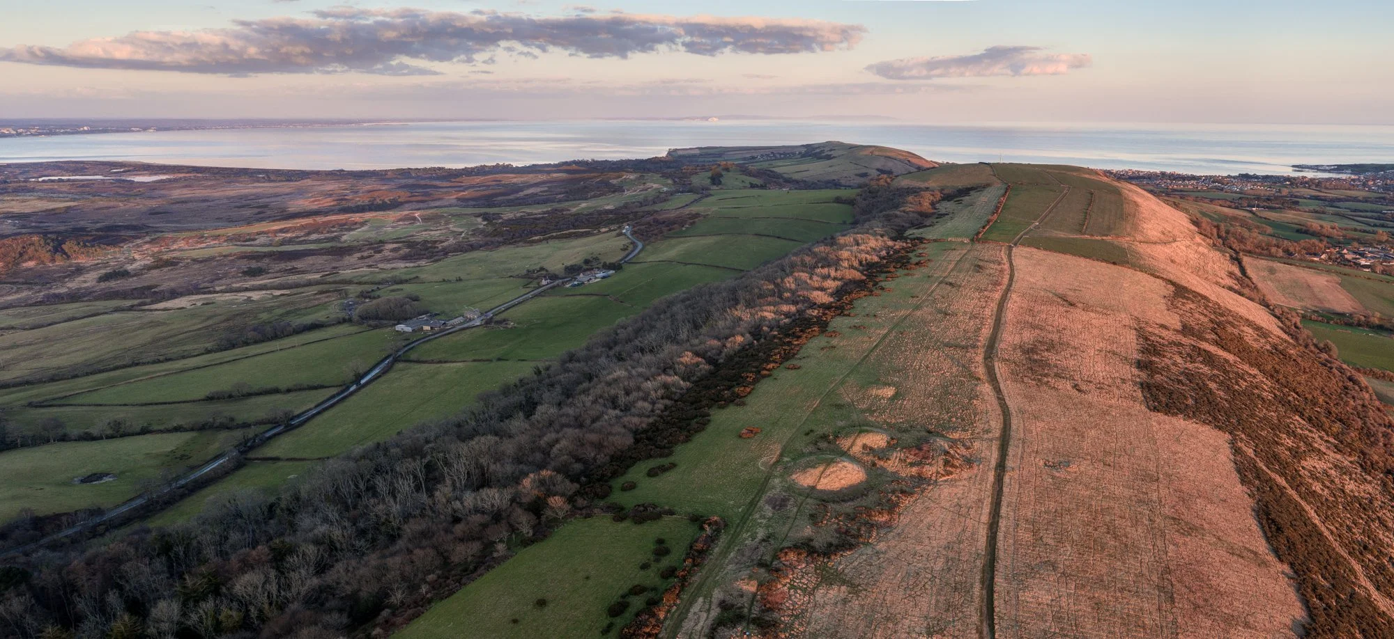 Nine Barrows Down, technnically not part of the South Dorset Ridgeway, but the same chalk spur further east facing the Isle of Wight