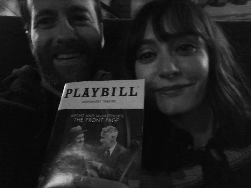 Before the show starts...little did we know.