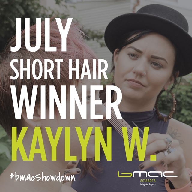 Congratulations to @kaylyn_walborn_hair for winning the July's Monthly contest for #bmacshowdown! What a great video created for your entry. 😄🎉 Please DM us to claim your prize! -
Thank you everyone who sent in their videos! -

Keep up the good wor