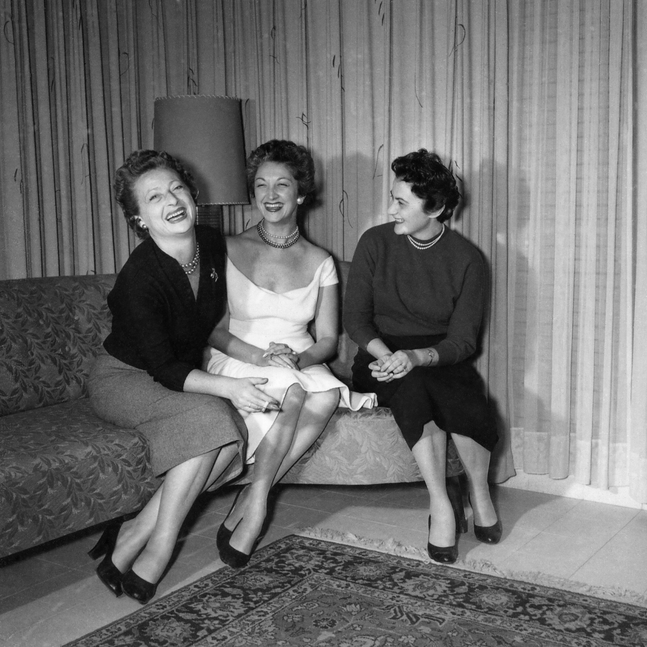 Betty, Anna and Mira in Tel Aviv, 1955.