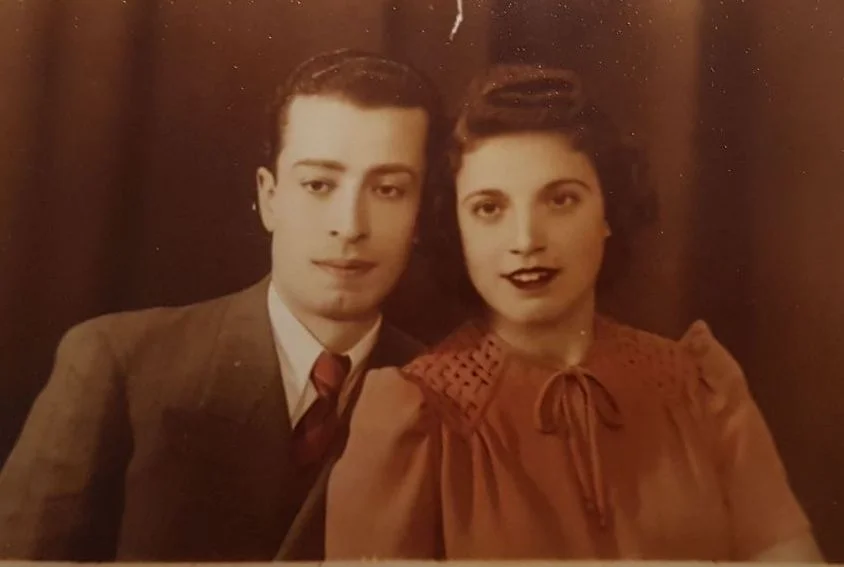 Naomi's Grandfather Yaakov and Grandmother Rashel in Syria in the 1940's.