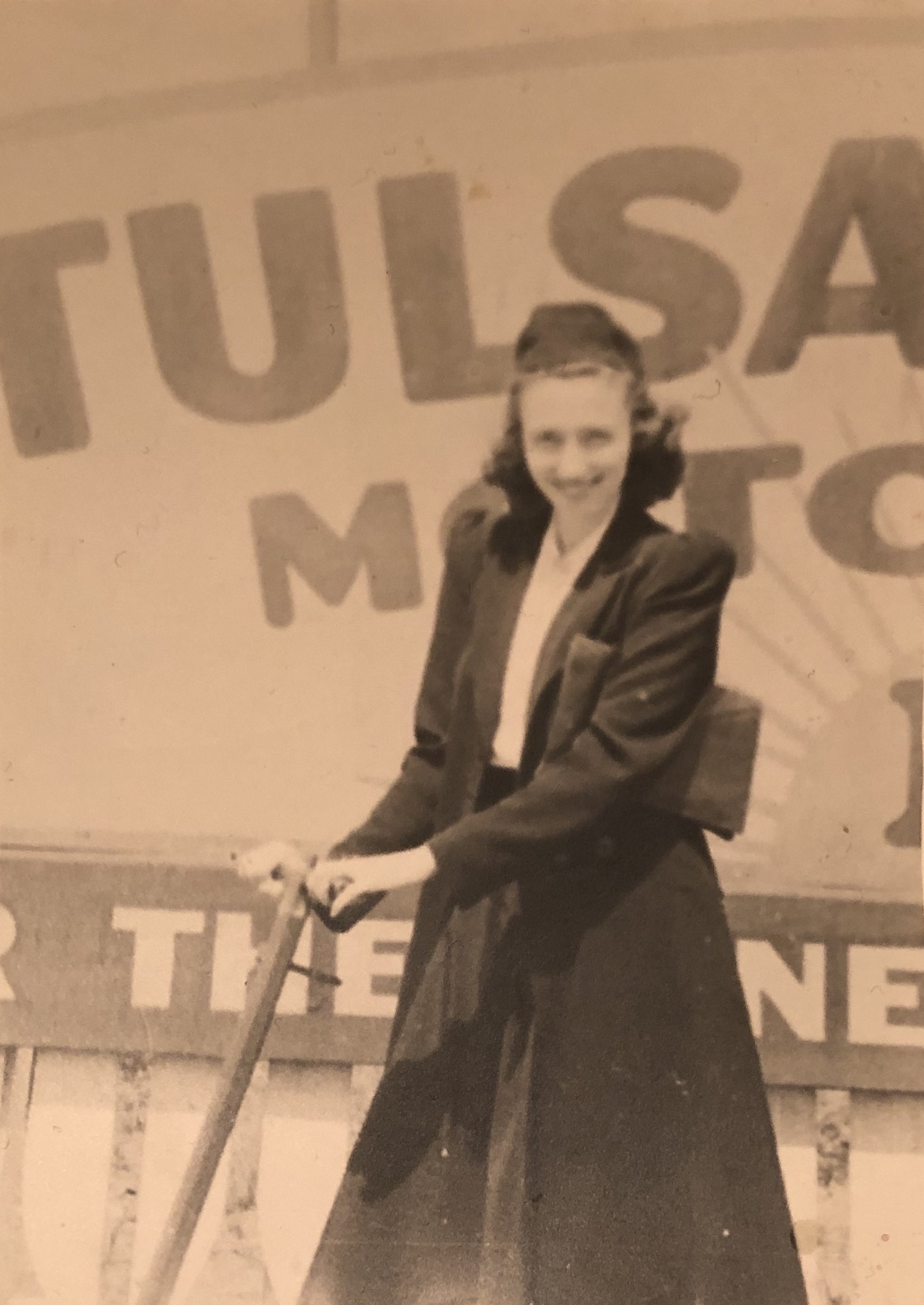 Ruth during her college years, 1936.