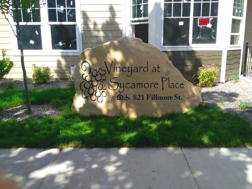 Apartment Entrance Sign