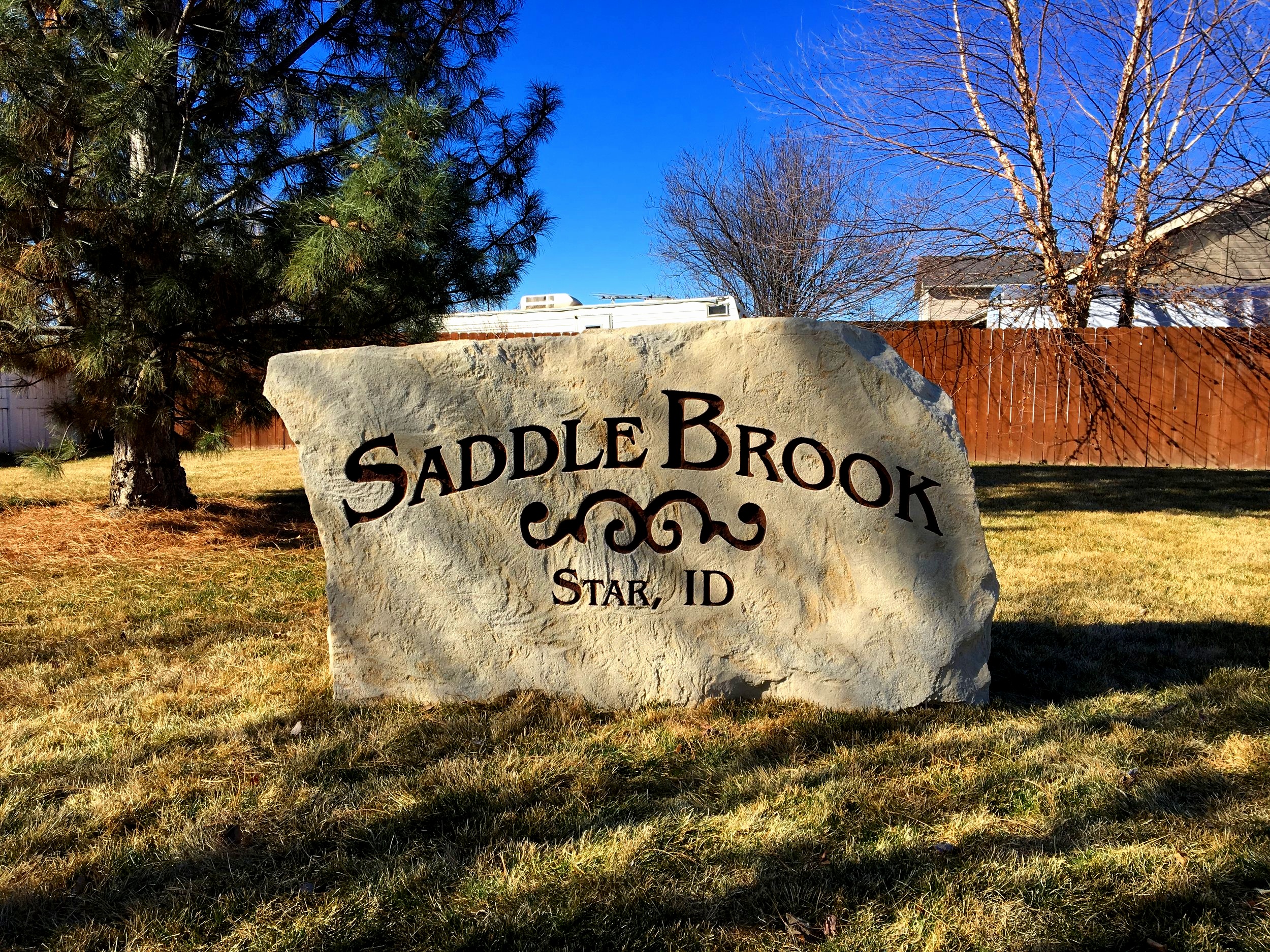 Subdivision Entrance Sign