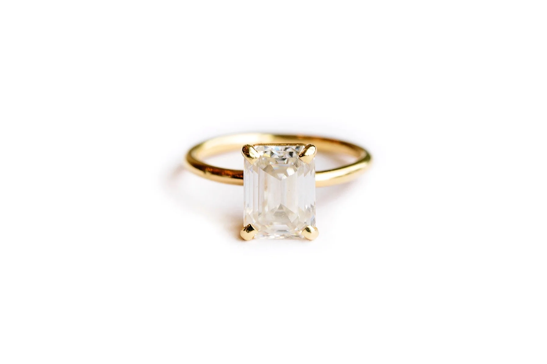 Copy of Emerald Cut Moissanite Engagement Ring