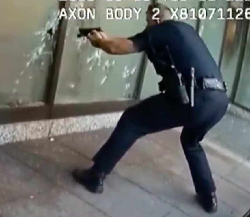 LEO using bullet hole as loop hole - utilizing flashlight grip.png