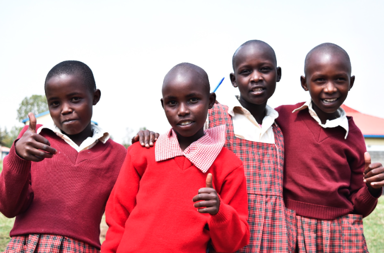 Students pose at our Enoosaen campus