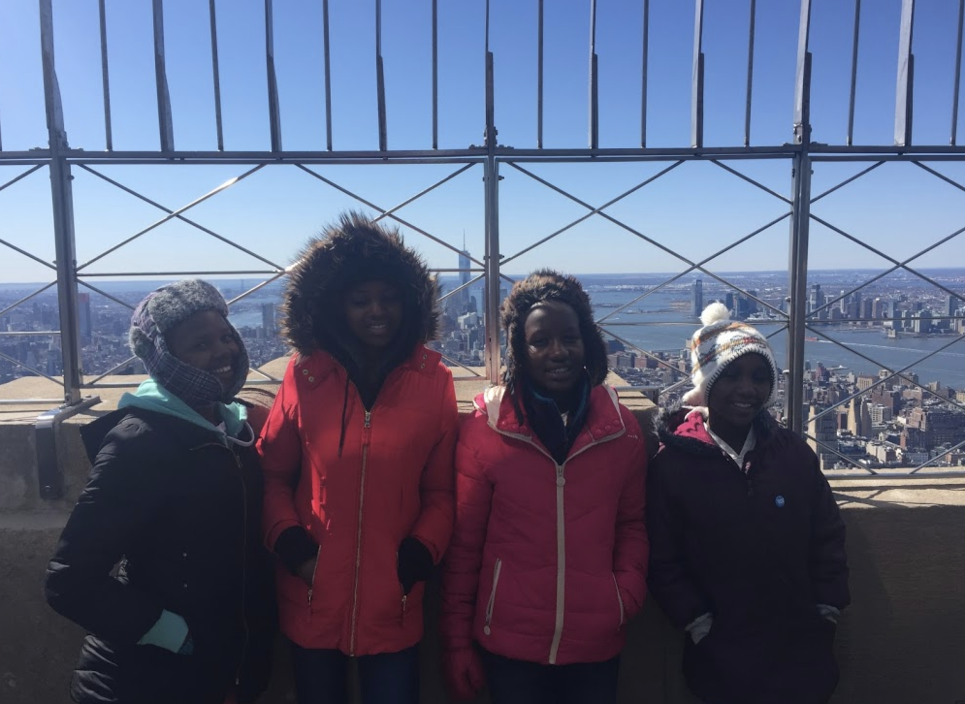 Taking in NYC on top of the Empire State Building!