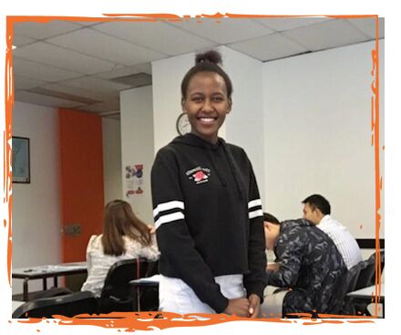Sharon on campus at UTS