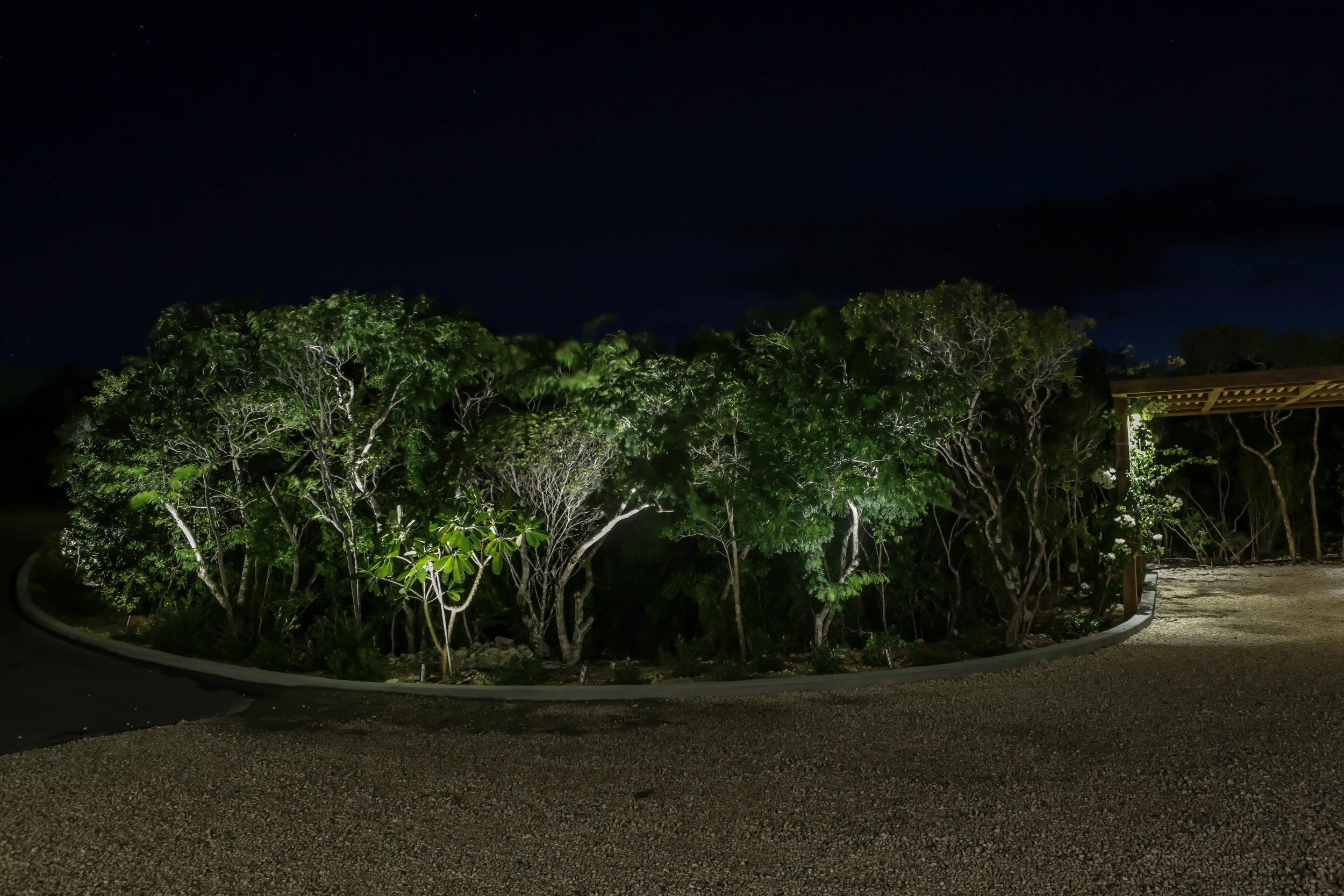 Depth Filled Driveway Lighting