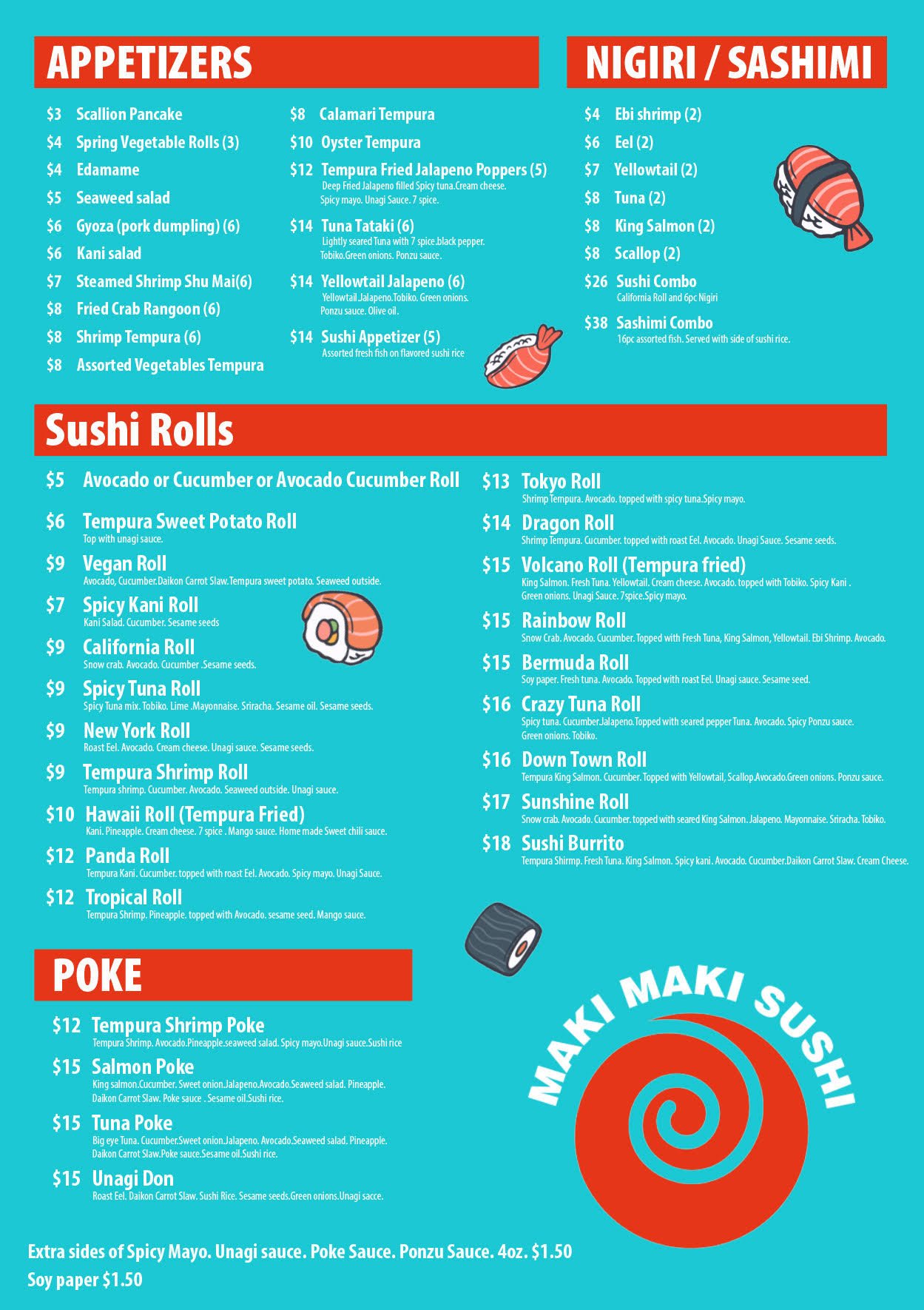 Maki Maki Sushi — The Lot Bend