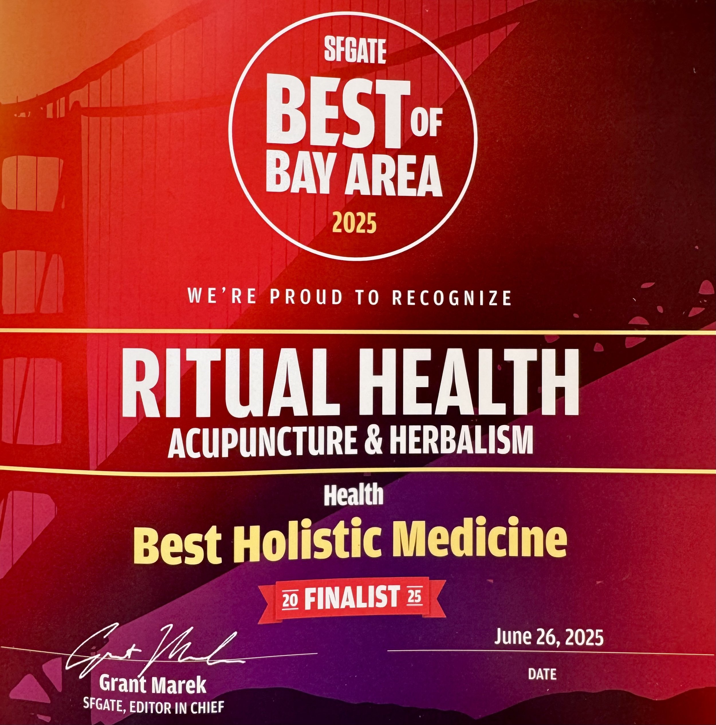 SFGATE Top Five Finalist!