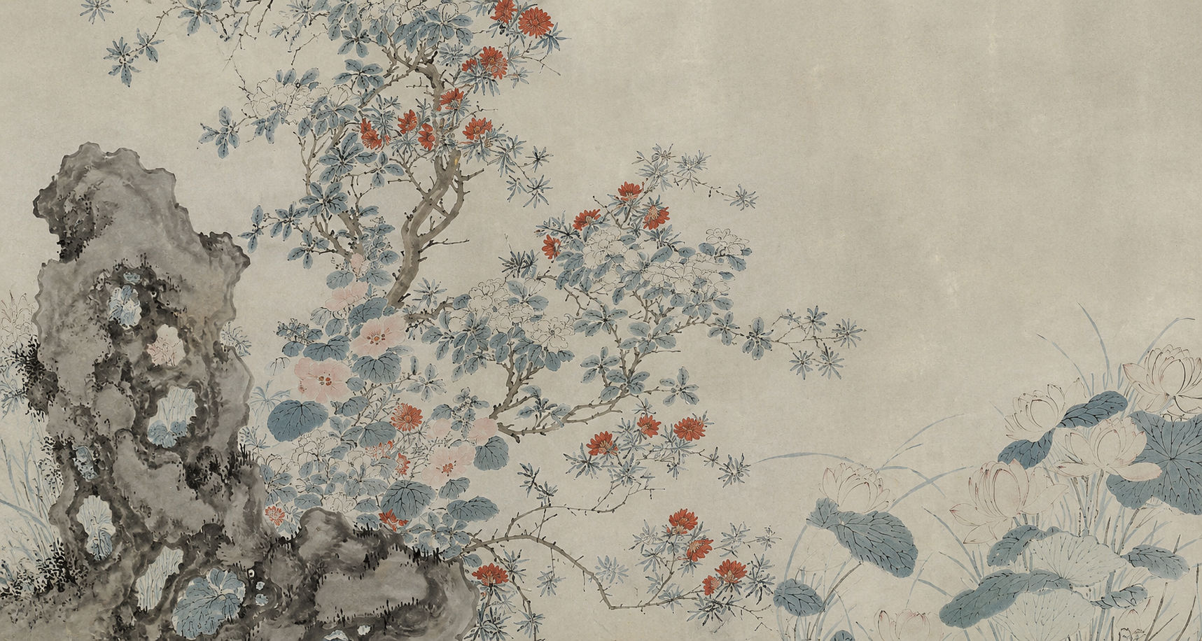Crop of Chen Chun Summer Begins with flowers and rock for Ritual Health Acupuncture Berkeley 24 Solar Qi Nodes Yangsheng Art of Living Class
