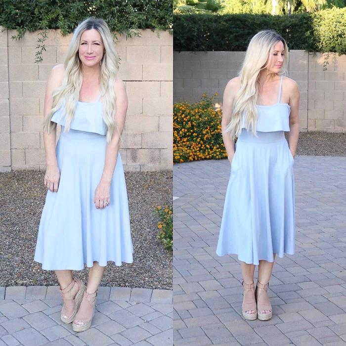 live love blank Instagram Roundup Favorite Fashion Design Beauty Mommyhood Leith Dress with pockets light blue Posts