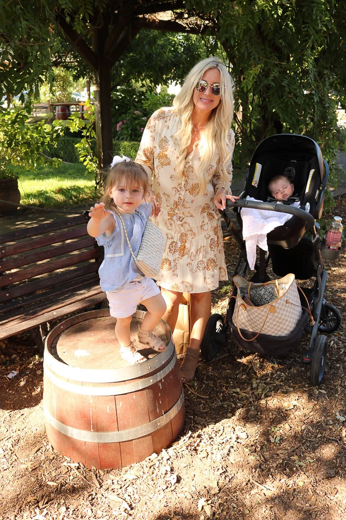 The cutest little outdoor seating/eating areas. I feel so at home up here! and this stroller is the best multifunctional, multi-child carrier..Uppa Baby, Vista, Jake