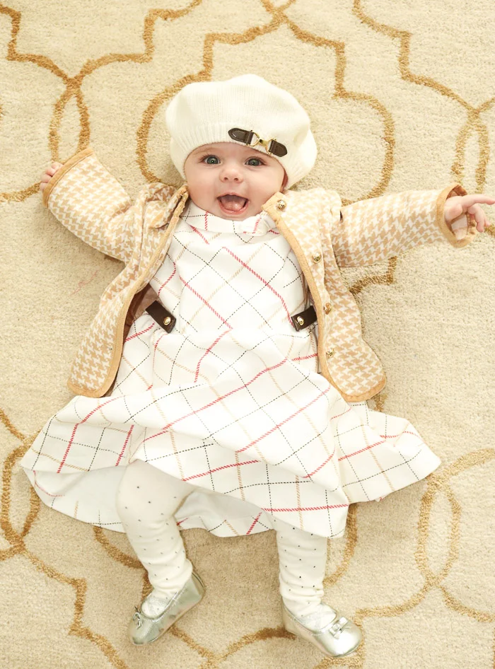 Flag Emoji Janie And Jack Girls Embroidered Flag Dress (Toddler