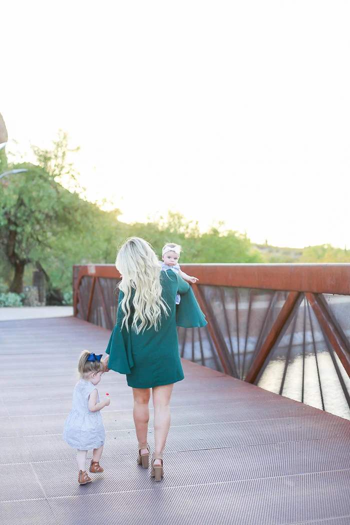 Live Love Blank Mother and Two Daughters Photos Matching Janie and Jack dresses