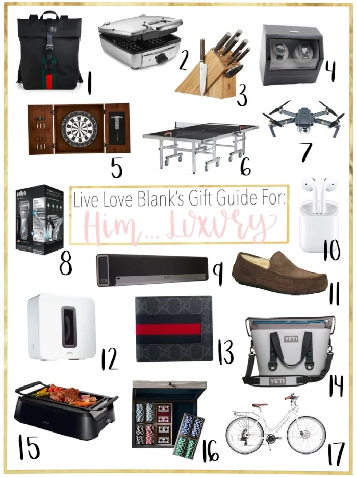 Gift Guide For Him...Luxury Ideas...Holiday 2018