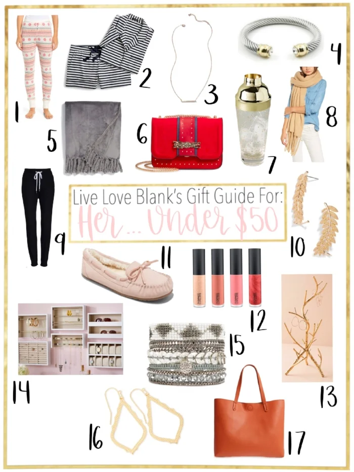 HOLIDAY GIFT GUIDE: BEST GIFTS FOR HER UNDER $50