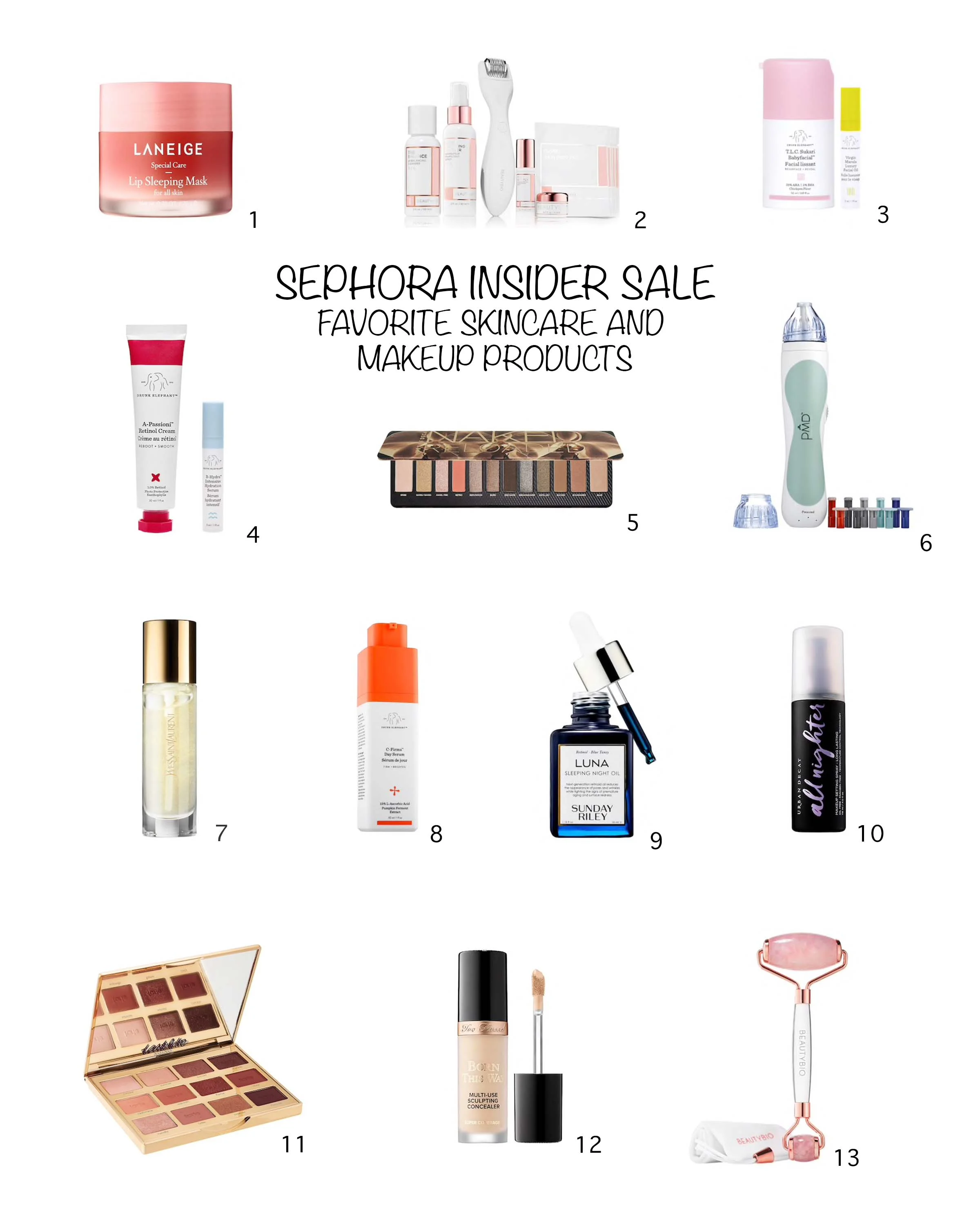Sephora Beauty Insider Sale...10-20% OFF...TOP 13 Skincare and Makeup Products Included...Ends TONIGHT