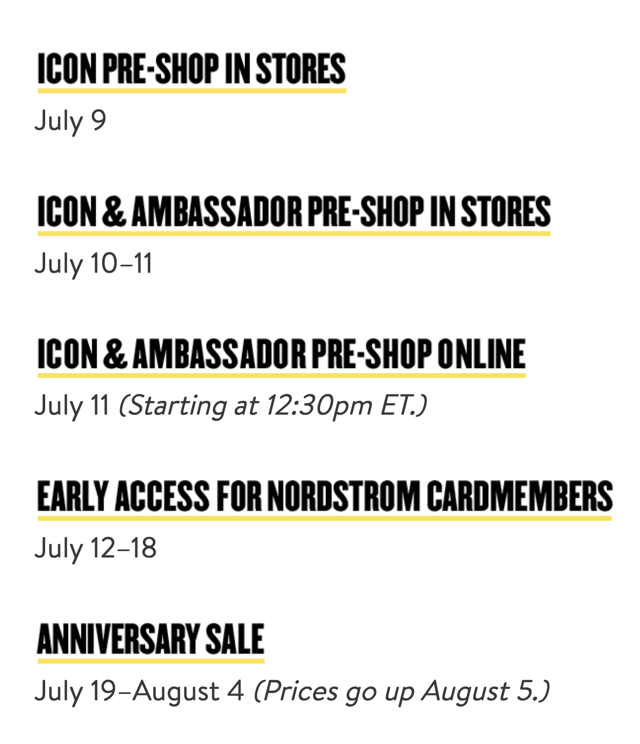 Nordstrom Anniversary Sale: When it starts and how to shop early access