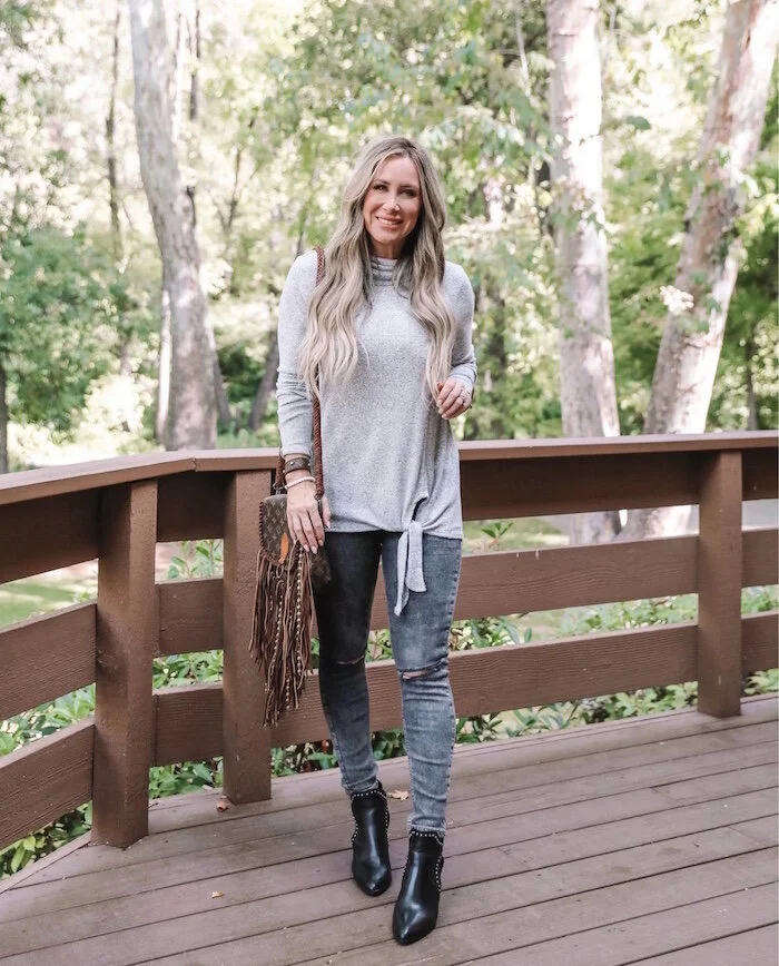 Fall Fashion look featured by top US fashion blog,  Live Love Blank