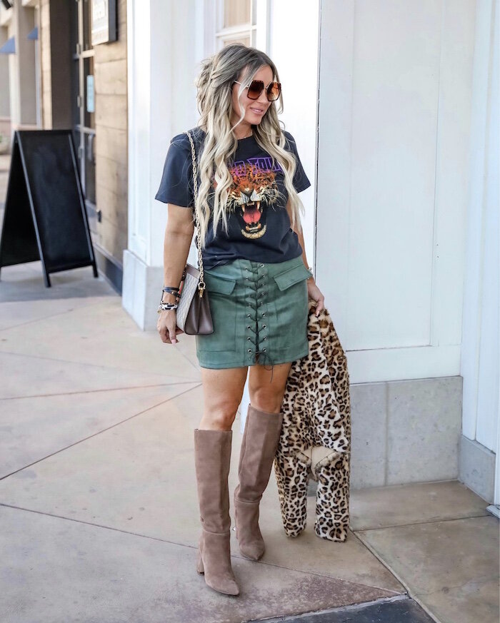 Fall Fashion look featured by top US fashion blog,  Live Love Blank