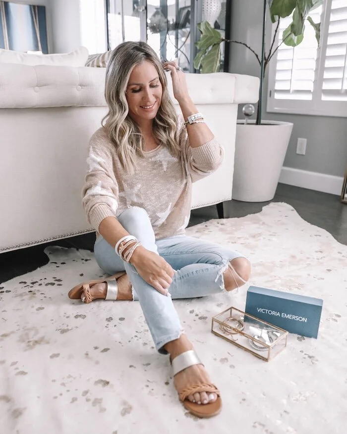 Victoria Emerson Neutral Gift Box: 5 Victoria Emerson Bracelets for $69.99  featured by top Houston fashion blog, Live Love Blank