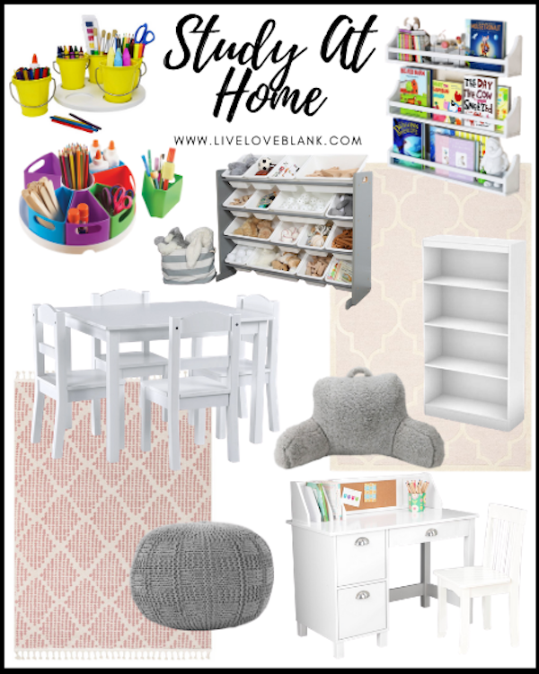 Cute Back to school Clothes and Study Space at Home with Walmart, liveloveblank.com style blog blogger, fashion blog, home decor interior decoration bog, mom blogger
