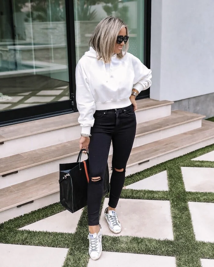 Topshop oversized coat styled by top AZ fashion blogger, Live Love Blank