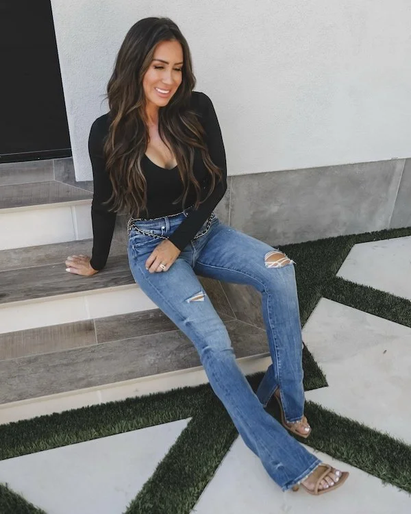 Hot club outfits with jeans and heels Shop Black Friday